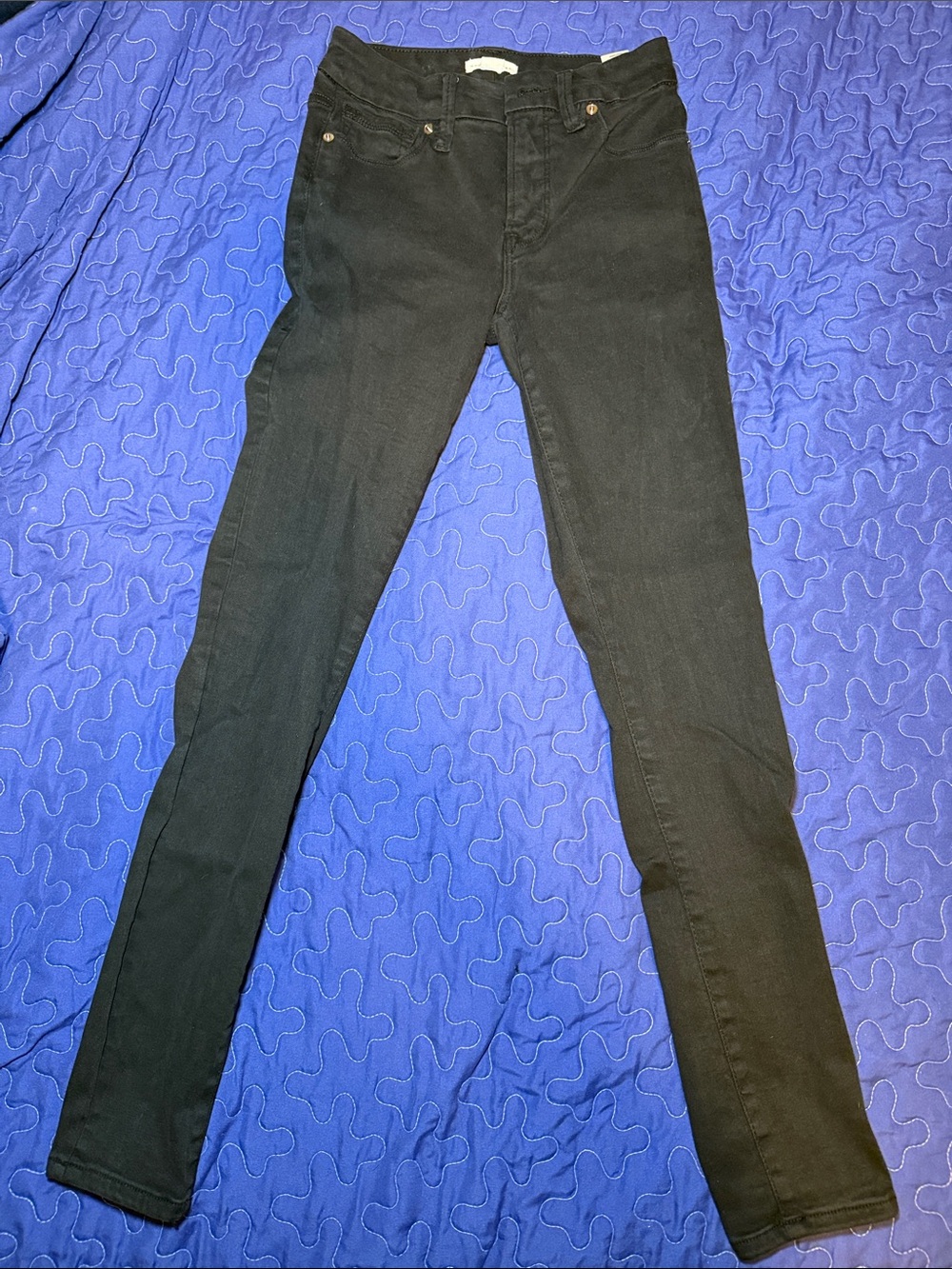 Good American Black High-Rise Good Legs Skinny Jeans